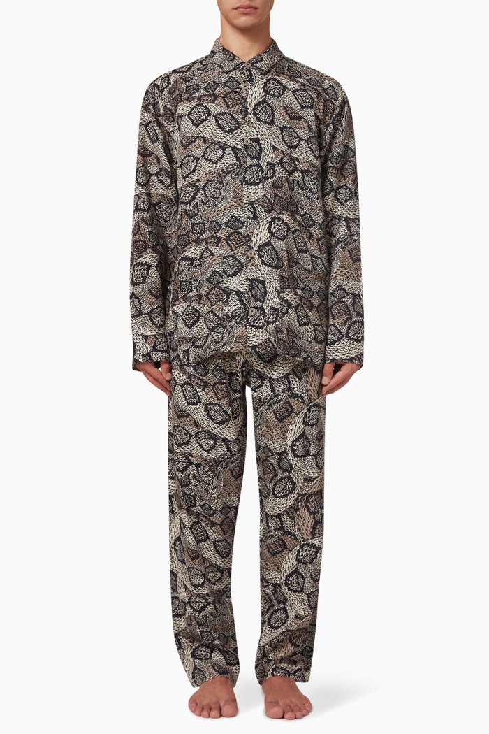 

Pyjama Set in Linen, Grey