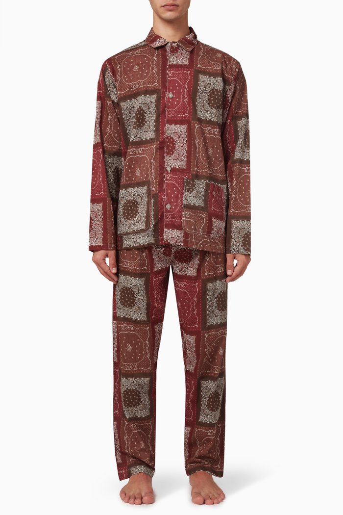 

Pyjama Set in Linen, Red