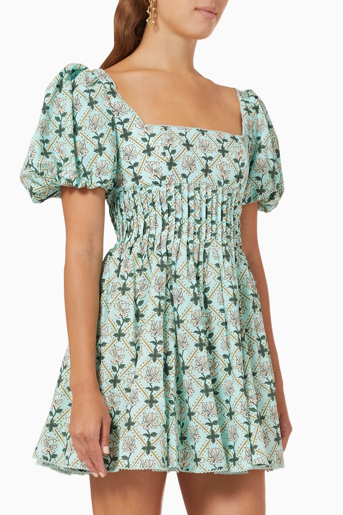 

Caramelo Mini Dress in Cotton-poplin, Multicolour