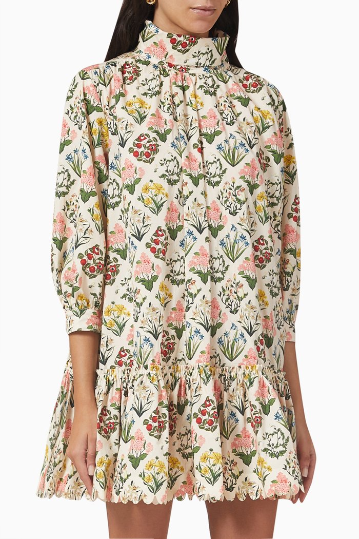 

Hibisco Mini Dress in Cotton-poplin, Multicolour