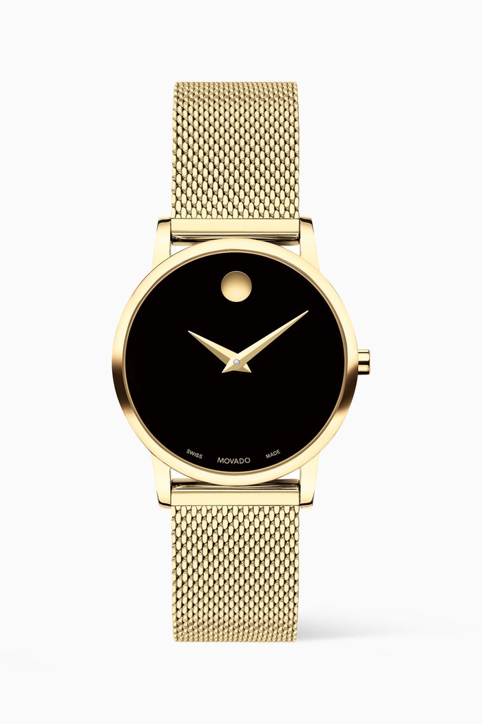 

Museum Classic Quartz Stainless Steel Watch, 28mm, Gold