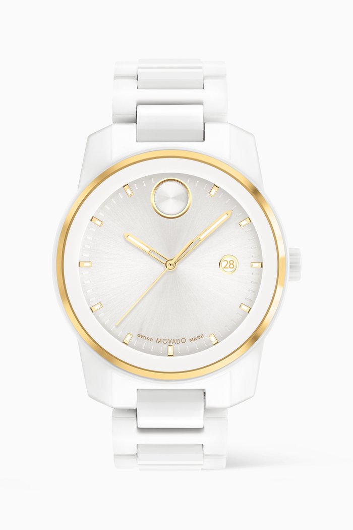 

BOLD Verso Quartz Ceramic Watch, 42mm, White
