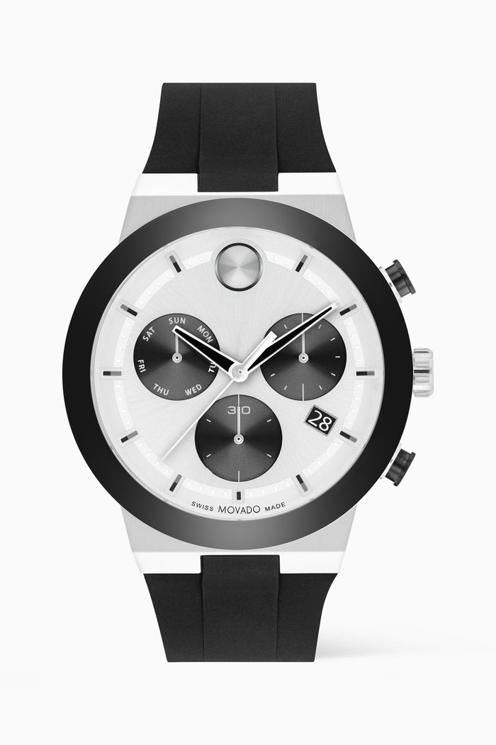 

BOLD Fusion Chronograph Stainless Steel & Silicone Watch, 44mm, Black
