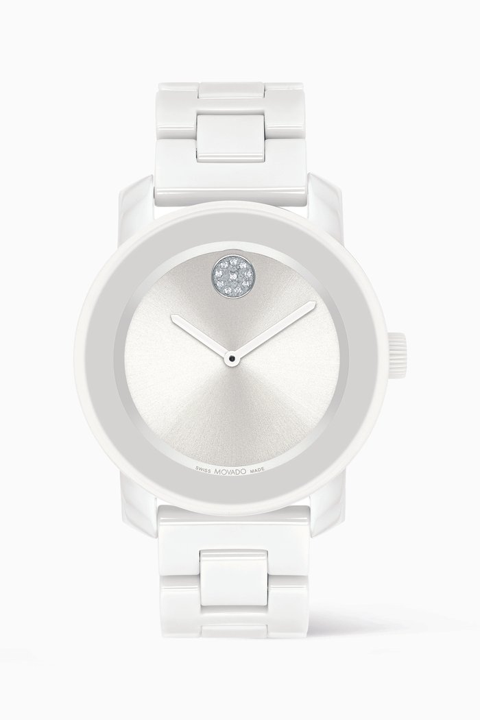 

BOLD Quartz Stainless Steel & Ceramic Watch, 36mm, White