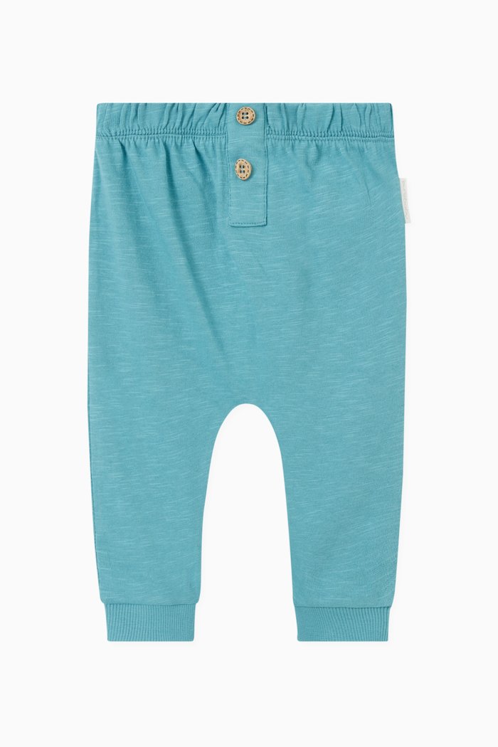 

Crocodile Slouchy Pants in Organic Cotton, Blue