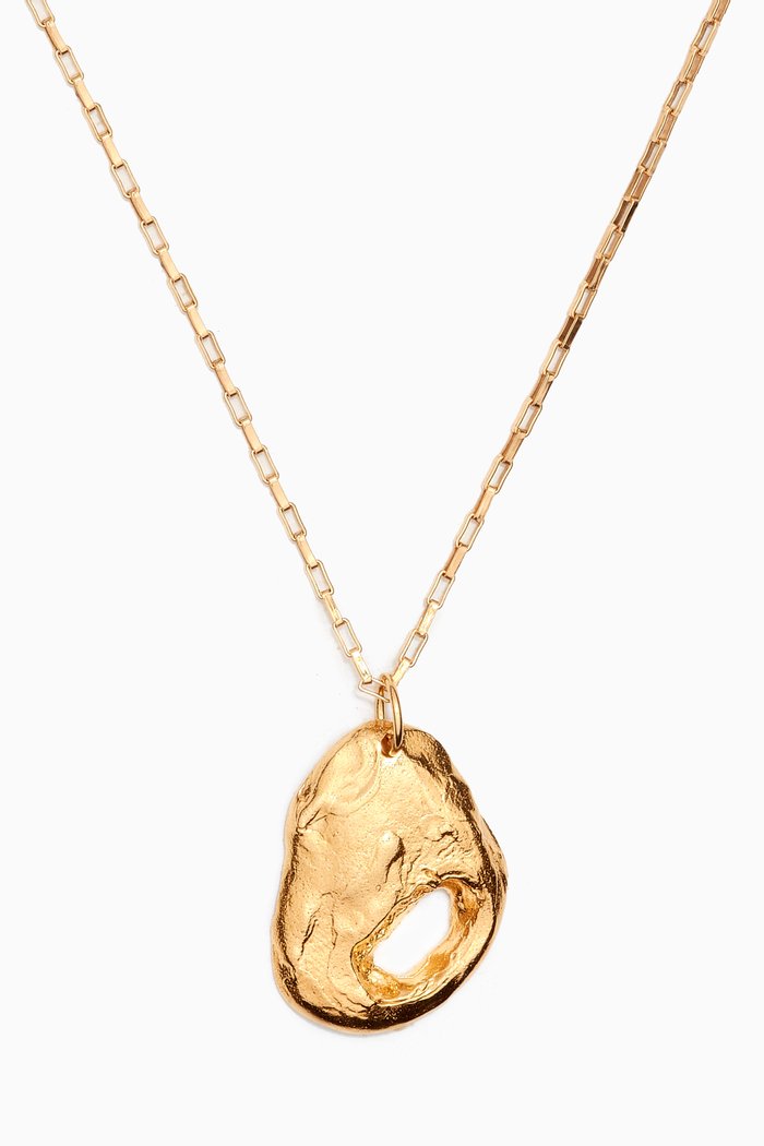 

The Clouds in Your Mind Necklace in 24kt Gold-plated Bronze