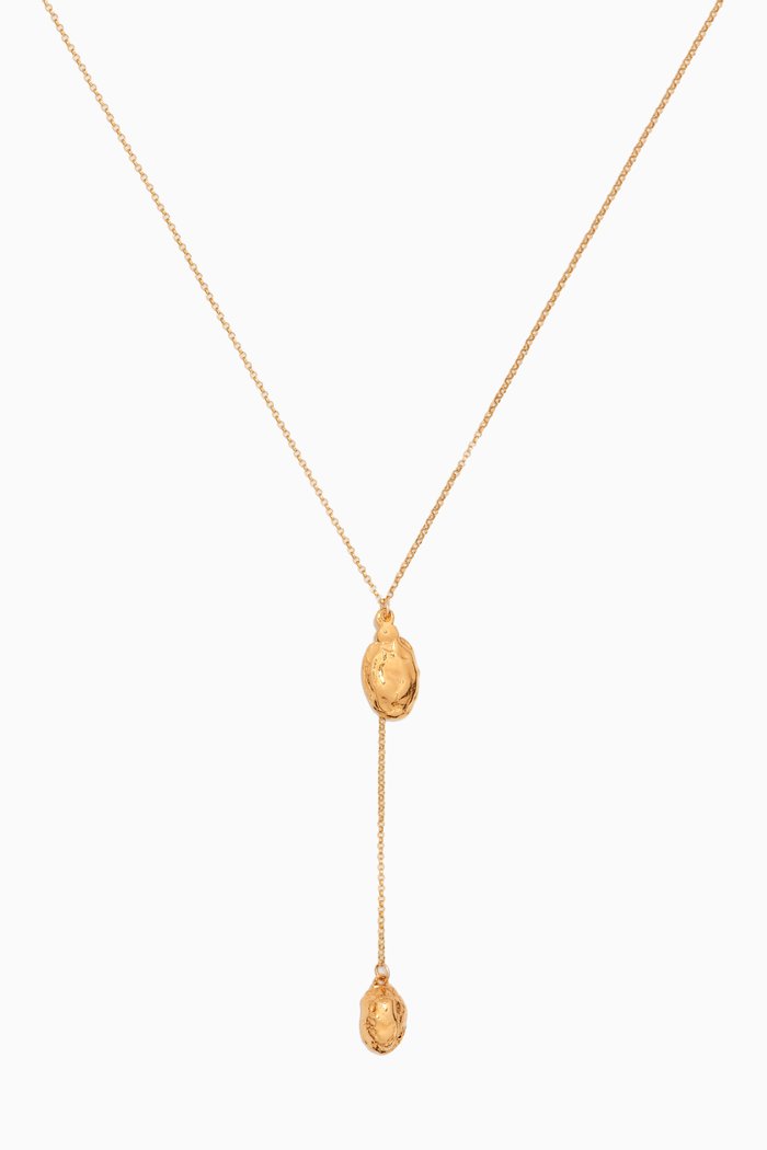 

The Lunar Rocks Necklace in 24kt Gold-plated Bronze