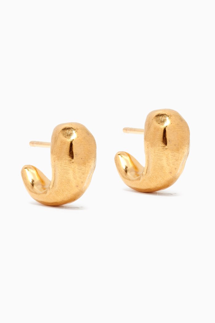 

The Raindrop Earrings in 24kt Gold-plated Bronze