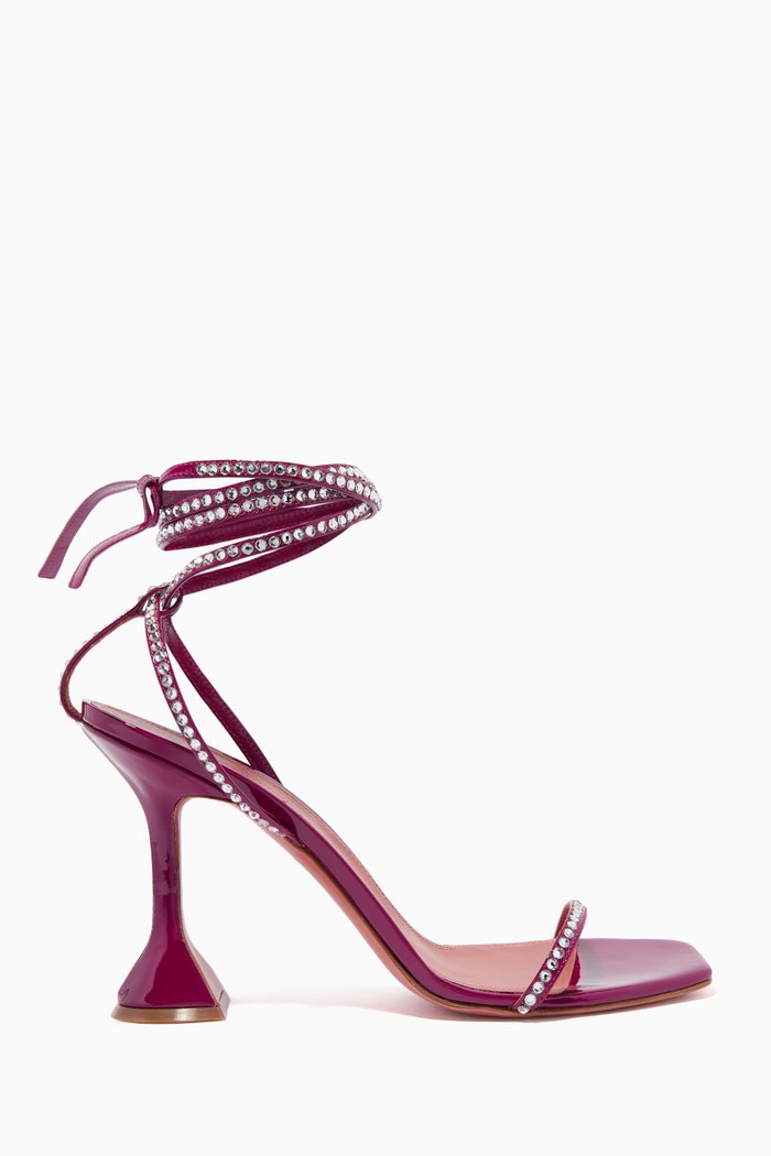

Vita 95 Crystal Lace-up Sandals in Patent-leather, Pink
