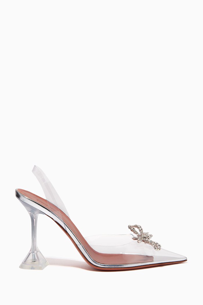 

Rosie 95 Crystal Slingback Pumps in PVC, Colourless