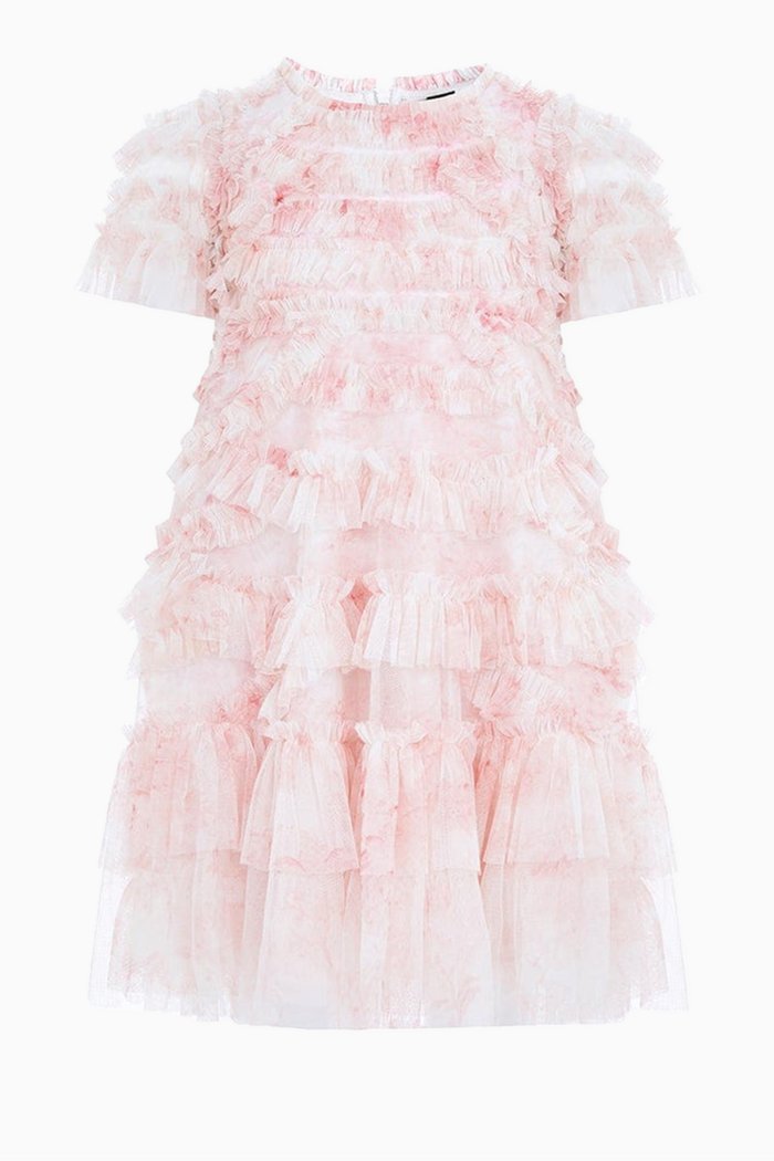 

Fleur De Lis Marilla Dress in Nylon, Pink
