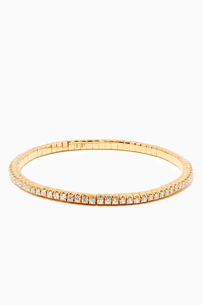 

Diamond Stretch Bangle in 18kt Gold, Yellow