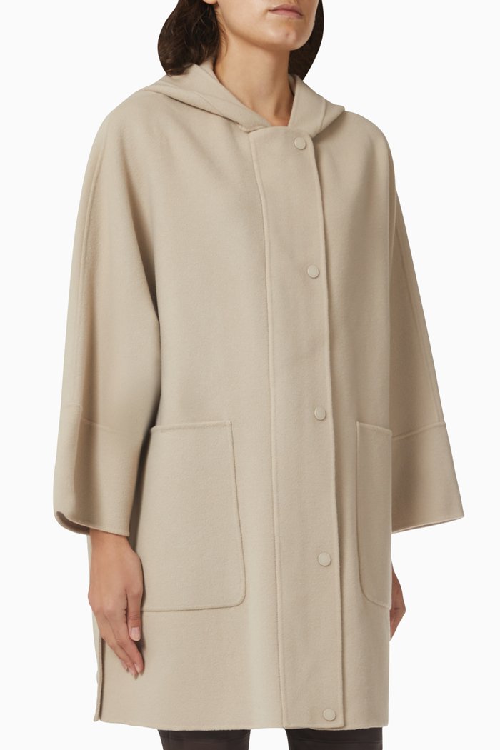 Lollo Coat in Virgin Wool, Neutral