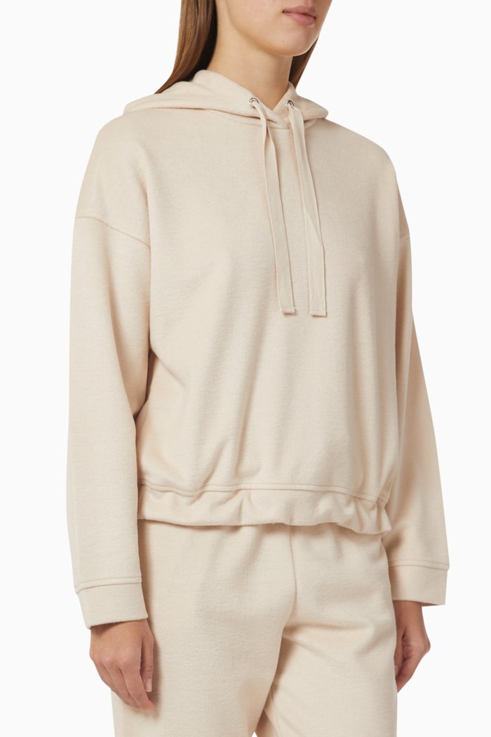 

Cardiff Hoodie in Wool & Cotton-blend, Neutral