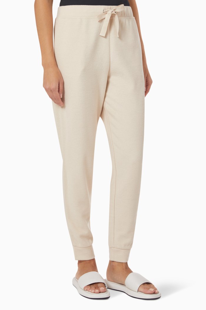 Pinne Relaxed Pants in Wool & Cotton-blend, Neutral
