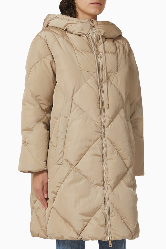 

Milord Quilted Coat in Nylon, Neutral