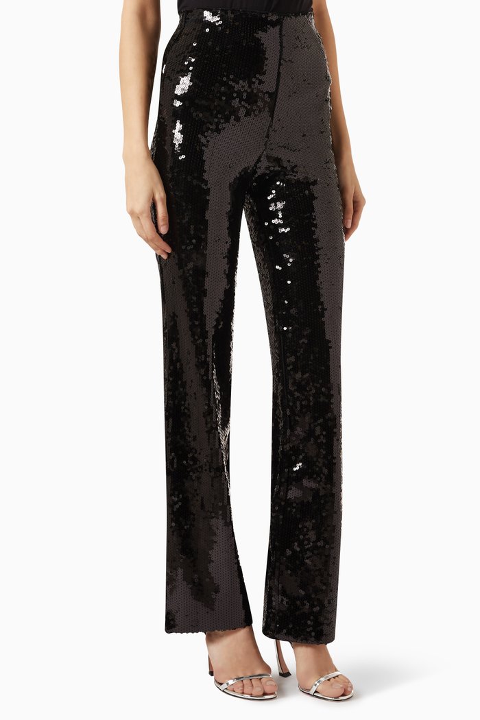 

Sequinned Party Pants, Black
