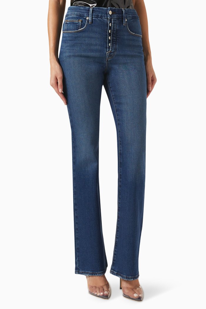 

Good Classic Boot-cut Jeans in Denim, Blue