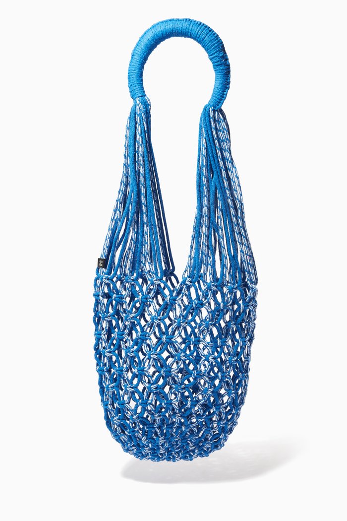 

Kim Dreamscape Bag in Macrame Cotton, Blue