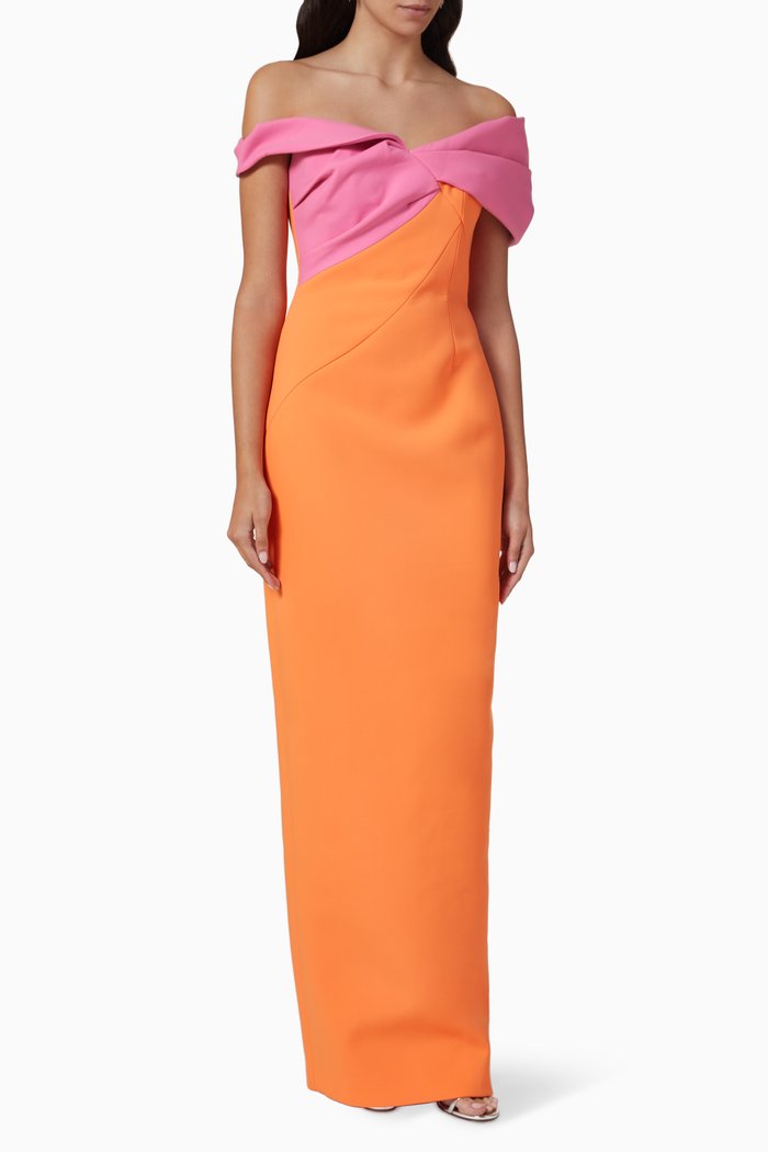 

Matteo Off-shoulder Maxi Dress, Orange