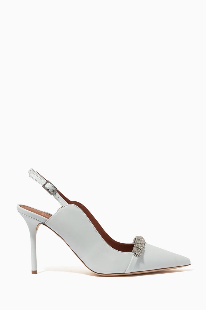 

Beau 85 Pumps in Nappe Leather, White