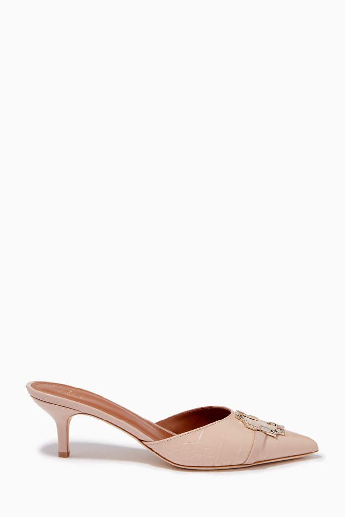 

Missy 45 Mules in Croc-embossed Leather, Neutral