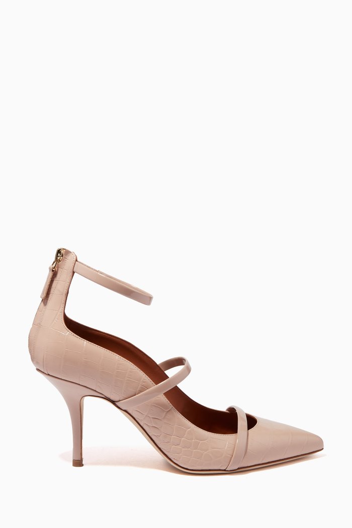 

Robyn 70 Pumps in Croc-embossed Leather, Neutral