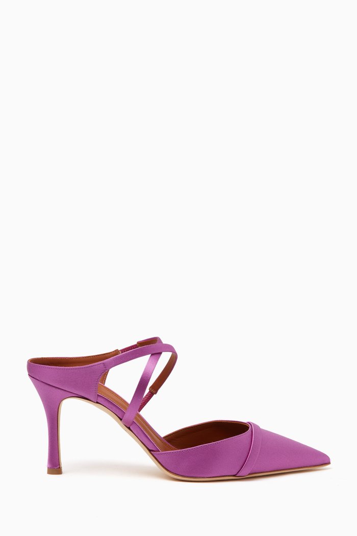 

Yoana 80 Mules in Satin, Purple