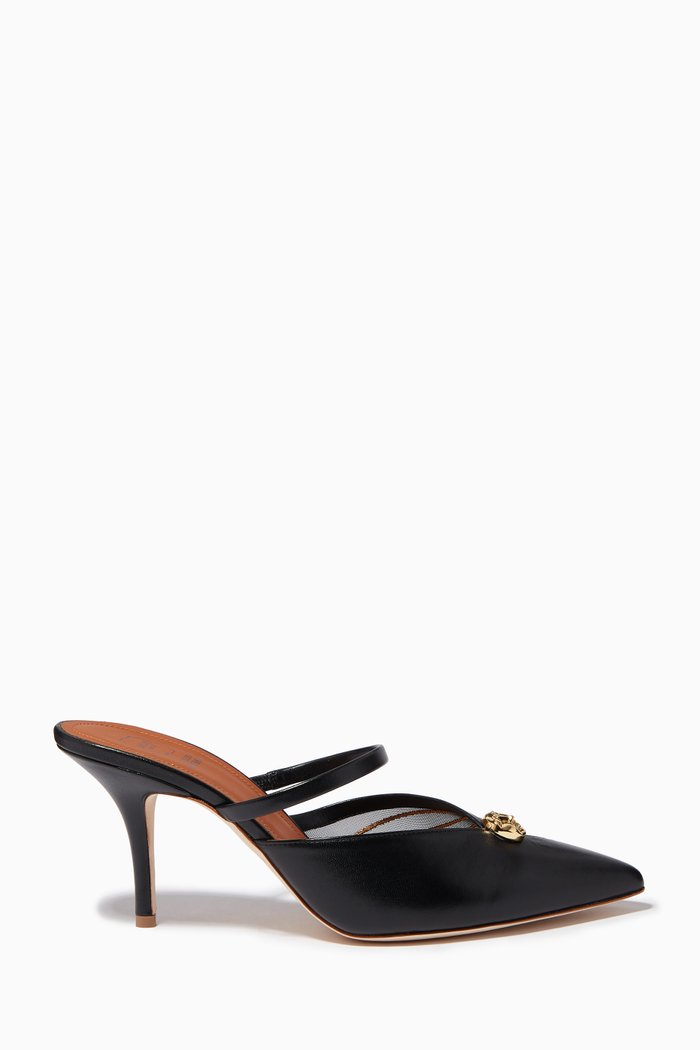 

x L'atelier Nawbar Vanya 70 Mules in Leather, Black