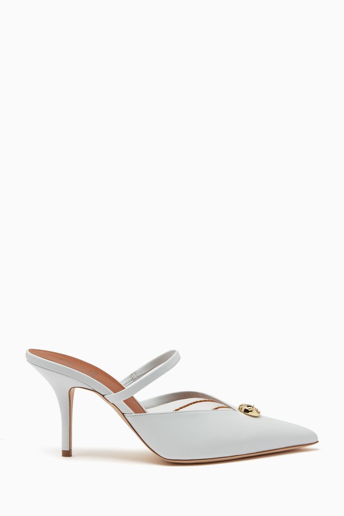 x L'atelier Nawbar Vanya 70 Mules in Leather, White