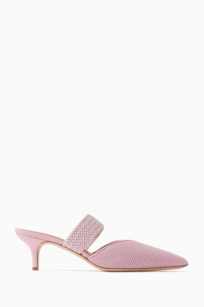 

Maisie 45 Mules in Cotton-mesh, Pink