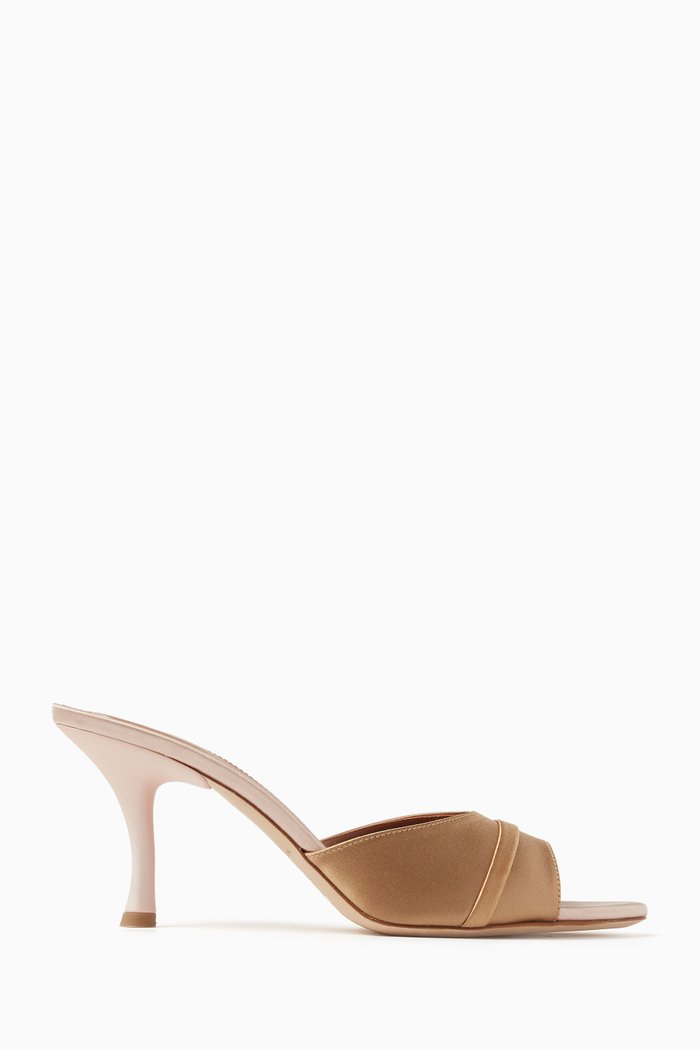 

Julia 70 Pointed-toe Mules in Satin, Gold
