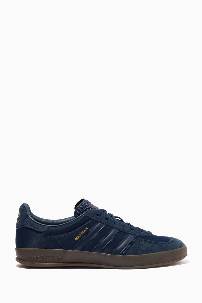 

Gazelle Sneakers in Nylon & Suede, Blue