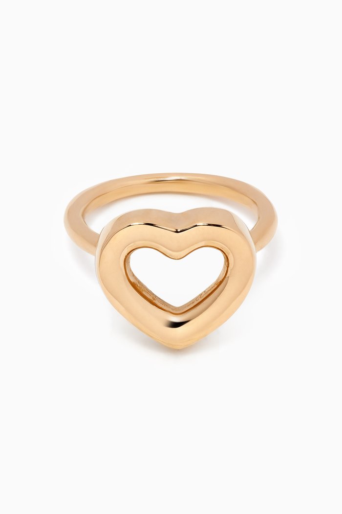 

Cuore Ring in Recycled Brass, Gold