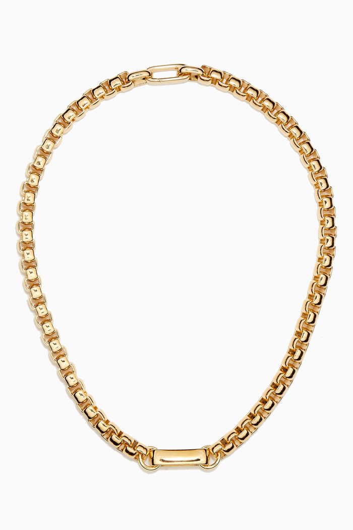 

Lella Chain Necklace in 14kt Gold-plated Brass