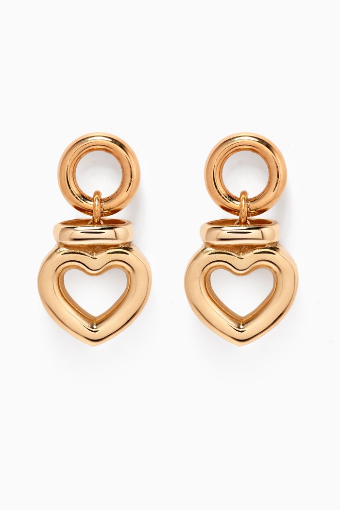

Dolce Drop Earrings in 14kt Gold-plated Brass