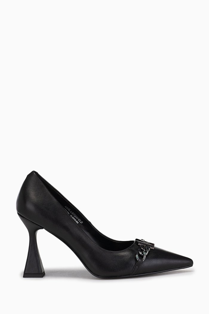 

Debut KL Chain 100 Court Pumps in Leather, Black
