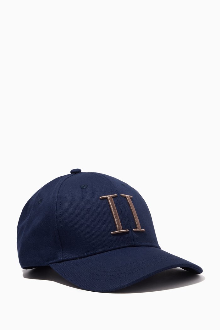 

Encore Logo Baseball Cap in Organic Cotton, Blue