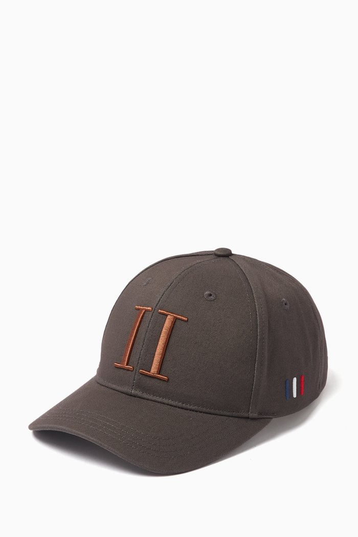 

Encore Logo Baseball Cap in Organic Cotton, Grey
