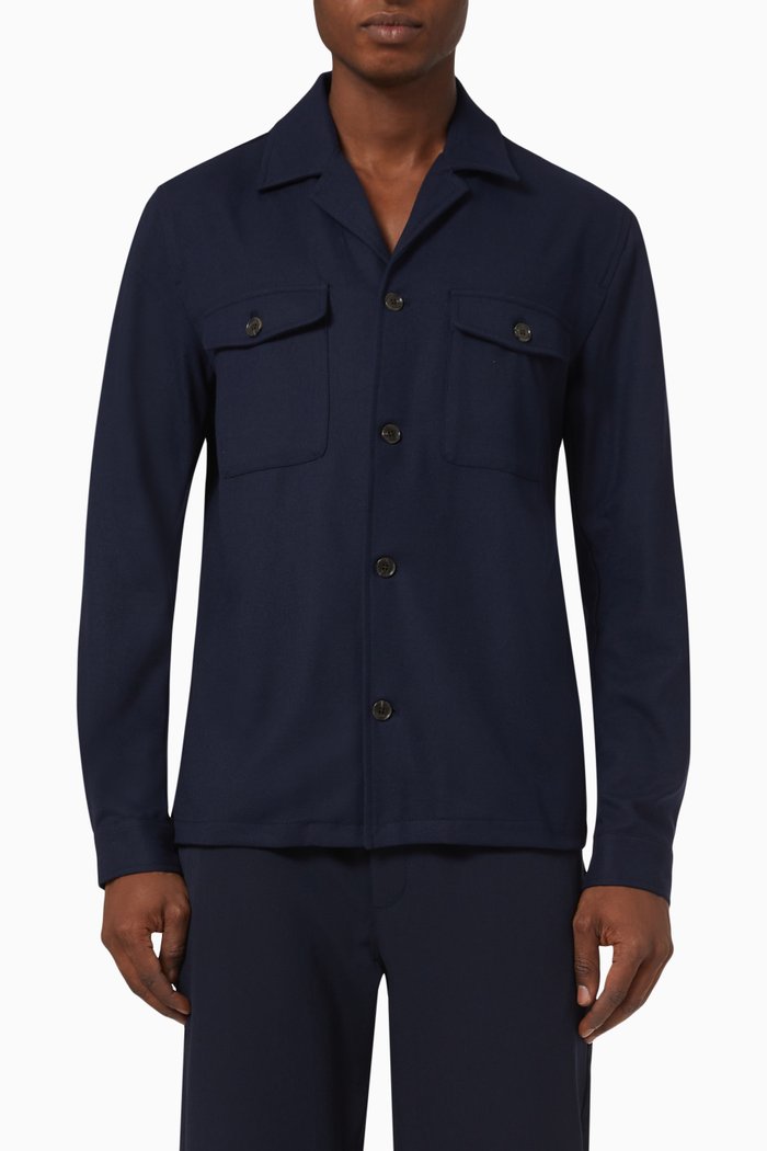 

Keaton Camp Shirt, Blue