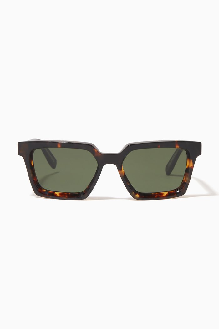 

Squared Sungasses in Acetate, Brown