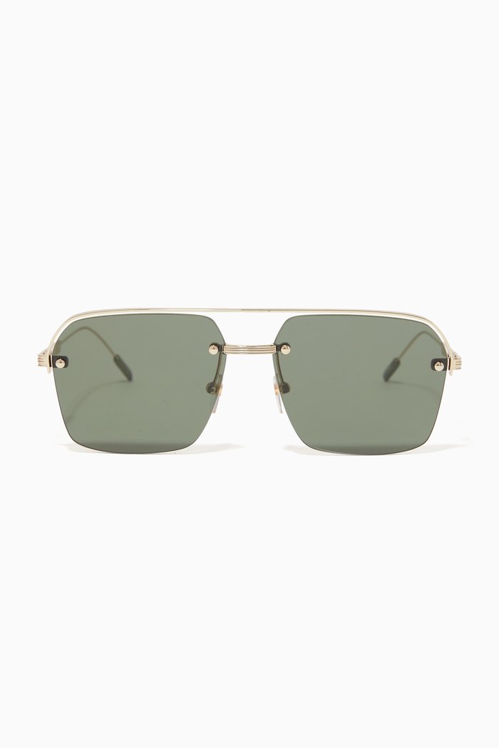 

Navigator Sunglasses in Metal, Green