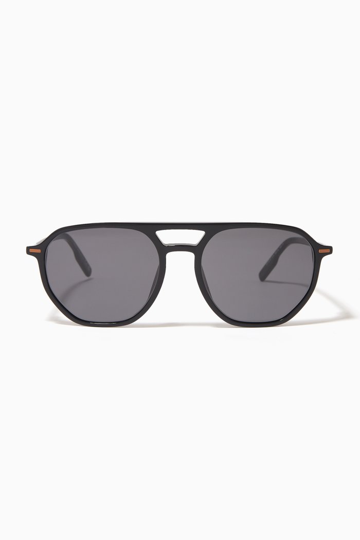 

Leggerissimo Sunglasses in Acetate, Black
