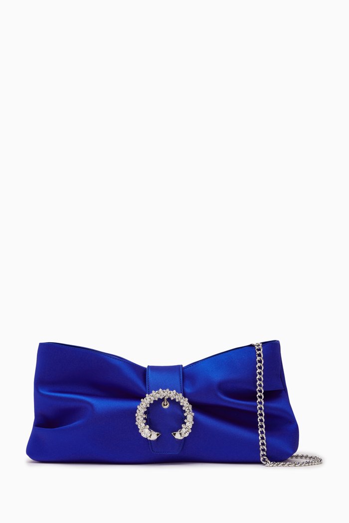 

Madeline Soft Clutch in Nappa Leather, Purple