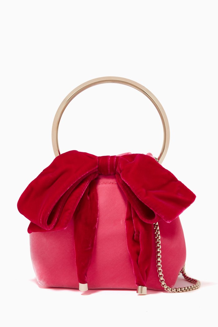 

Bon Bon Bag in Velvet, Pink