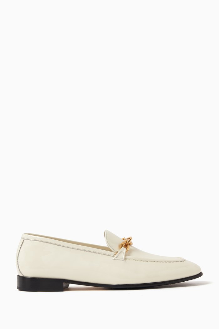 

Diamond Tilda Loafers in Patent Leather, Neutral