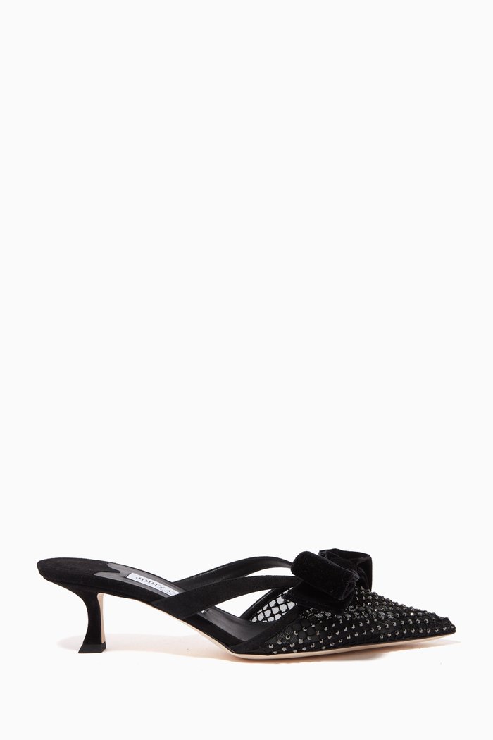 

Flaca 50 Mules in Suede, Black