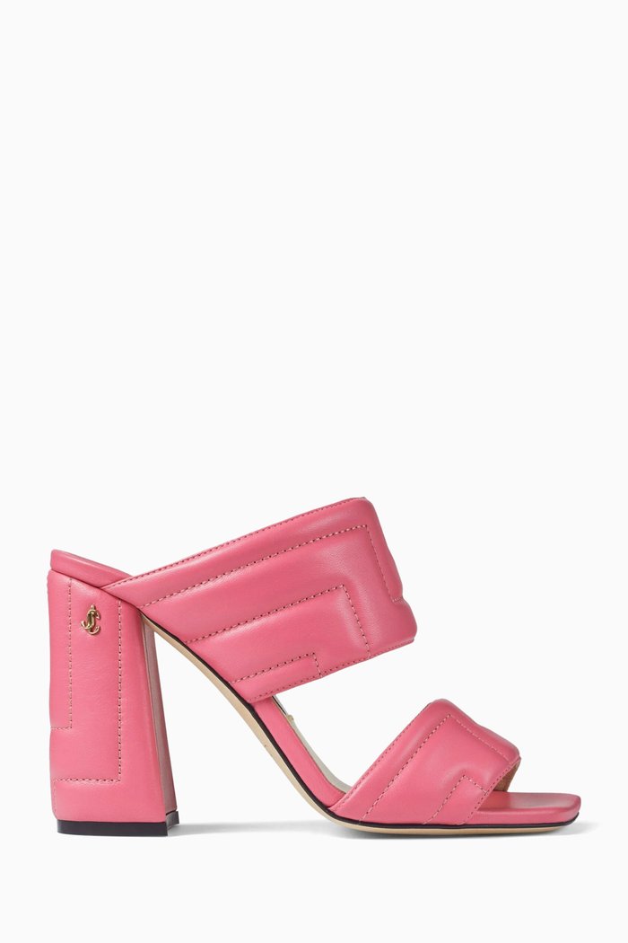 

Themis 100 Sandals in Avenue Nappa Leather, Pink