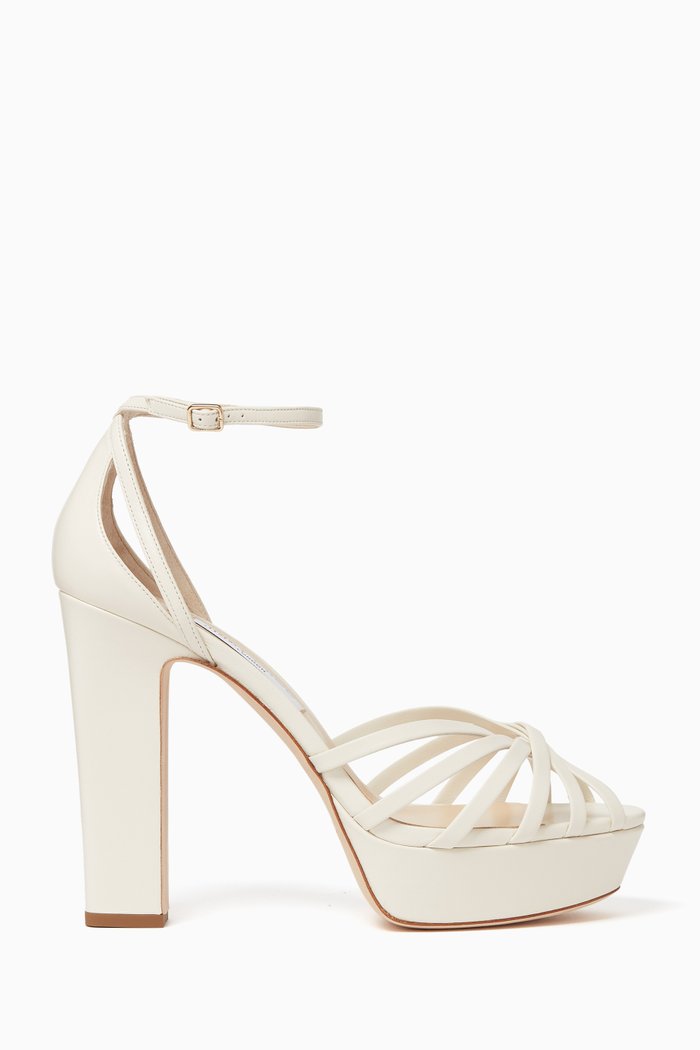 

Isra 120 Sandals in Nappa Leather, Neutral