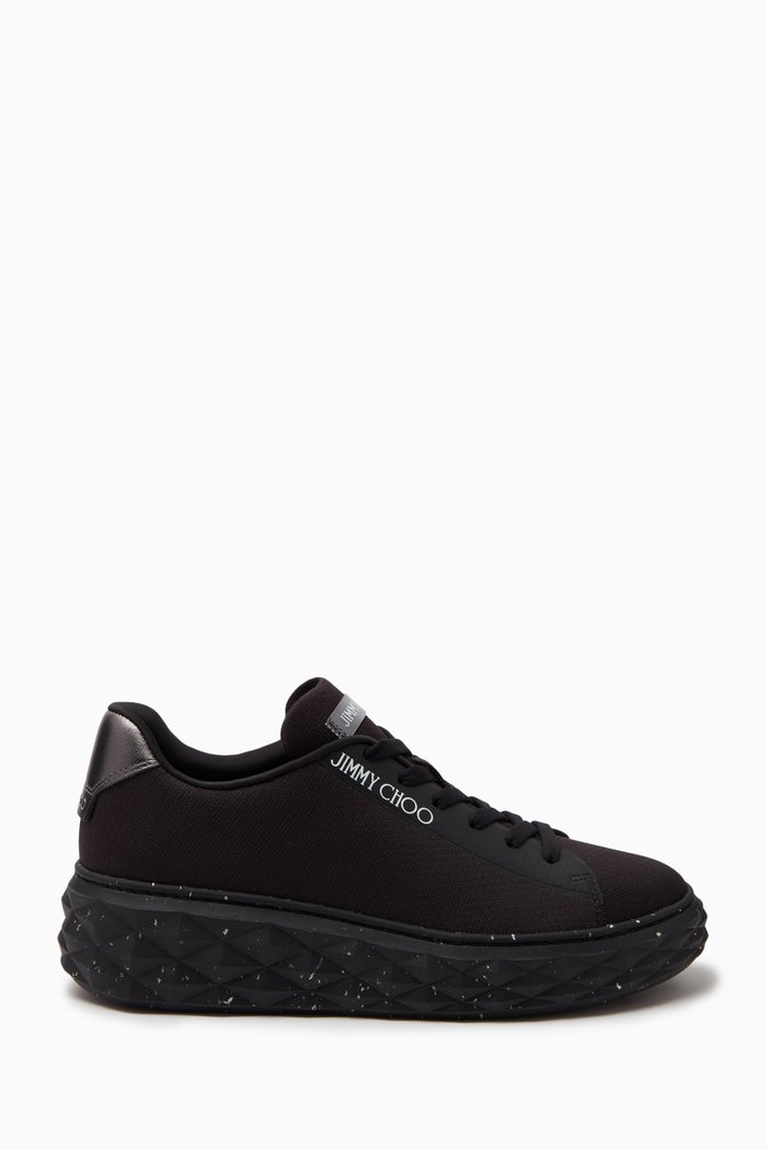 

Diamond Light Maxi Sneakers in Textile, Black